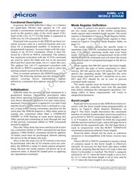 MT48H4M16LFB4-8 IT TR Datasheet Page 8