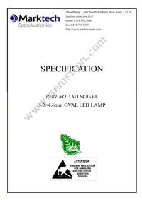 MT5470-BL Datasheet Cover