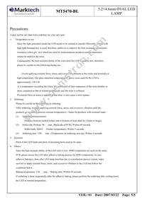 MT5470-BL Datasheet Page 6