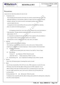 MT5470A-LWT Datasheet Page 6