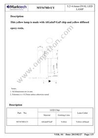 MT5470D-UY Datasheet Page 2