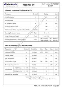 MT5470D-UY Datasheet Page 3