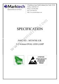 MT5470E-UR Datasheet Cover