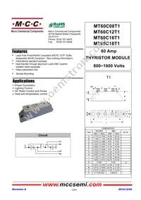 MT60C16T1-BP Datasheet Cover