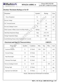 MT6224-AHRG-A Datasheet Page 3