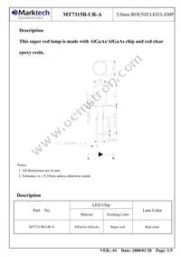 MT7315B-UR-A Datasheet Page 2