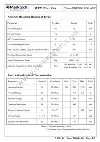 MT7315B-UR-A Datasheet Page 3