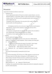 MT7315B-UR-A Datasheet Page 6