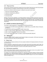 MT90401AB1 Datasheet Page 23