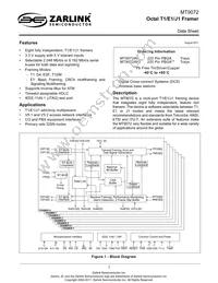 MT9072AV2 Datasheet Cover