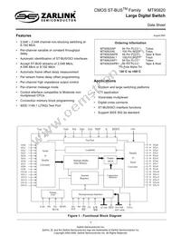 MT90820AL1 Datasheet Cover