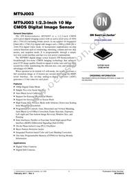 MT9J003I12STCV2-DP Datasheet Cover