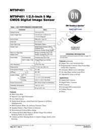 MT9P401D00C18B-N3001-200 Datasheet Cover