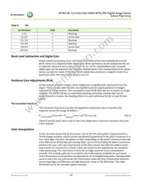 MT9V138C12STC-DR Datasheet Page 23