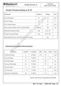 MTBL2410-G-A Datasheet Page 3