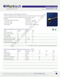 MTE4064PT-UR Datasheet Cover