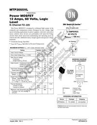 MTP3055VL Datasheet Cover