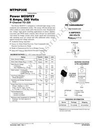 MTP6P20E Datasheet Cover