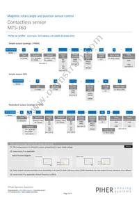 MTS360-2AA-C0002-ERA360-05K Datasheet Page 2