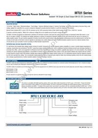 MTU1D1209MC Datasheet Page 3