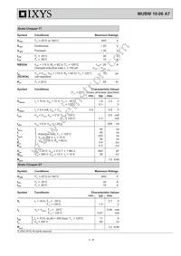 MUBW10-06A7 Datasheet Page 3