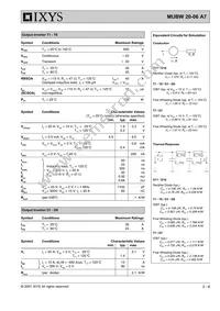 MUBW20-06A7 Datasheet Page 2
