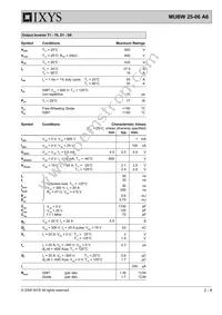 MUBW25-06A6 Datasheet Page 2