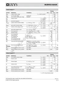 MUBW25-06A6K Datasheet Page 3