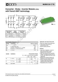 MUBW50-17T8 Datasheet Cover