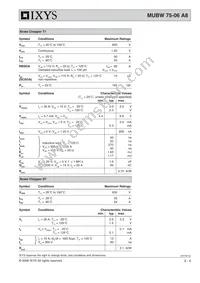 MUBW75-06A8 Datasheet Page 3