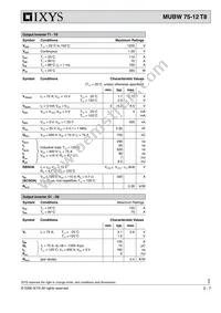 MUBW75-12T8 Datasheet Page 2