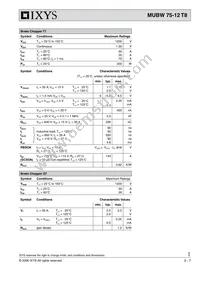 MUBW75-12T8 Datasheet Page 3
