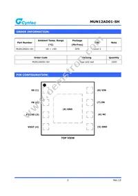 MUN12AD01-SH Datasheet Page 2