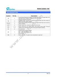 MUN12AD01-SH Datasheet Page 3