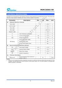 MUN12AD01-SH Datasheet Page 4