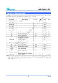 MUN12AD03-SH Datasheet Page 4