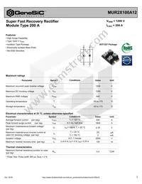 MUR2X100A12 Datasheet Cover