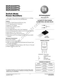 MUR3020WT Datasheet Cover