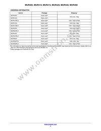 MUR420 Datasheet Page 3
