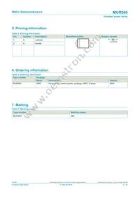 MUR560J Datasheet Page 2