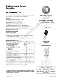 MURF1660CT Datasheet Cover
