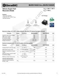 MURH10060R Datasheet Cover