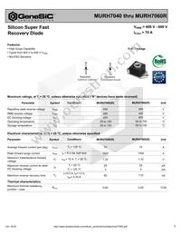 MURH7060R Datasheet Cover