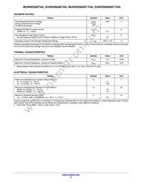 MURHD560W1T4G Datasheet Page 2