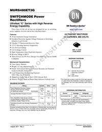 MURS480ET3G Datasheet Cover