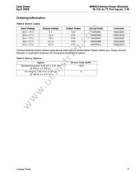 MW005C Datasheet Page 17