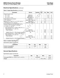 MW010C Datasheet Page 4
