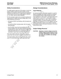 MW010C Datasheet Page 13