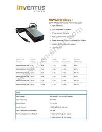 MWA030018A-10A Datasheet Cover