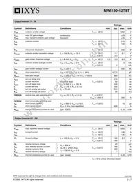 MWI150-12T8T Datasheet Page 2